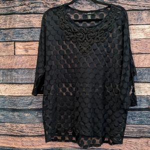 Polka Dot Sheer Top